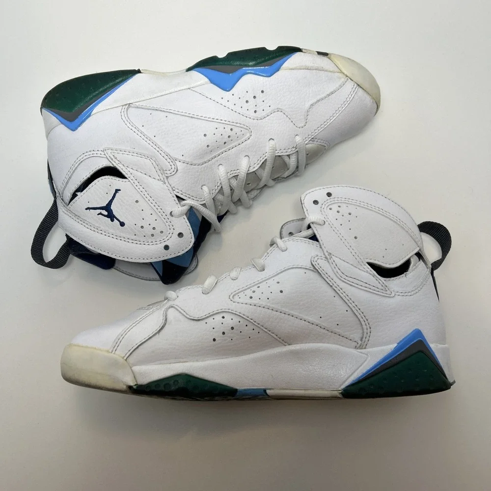 Nike Air Jordan 7 Retro 'French Blue' (GS) Sz 6Y Women's Sz 7.5 Wht 304774-107
